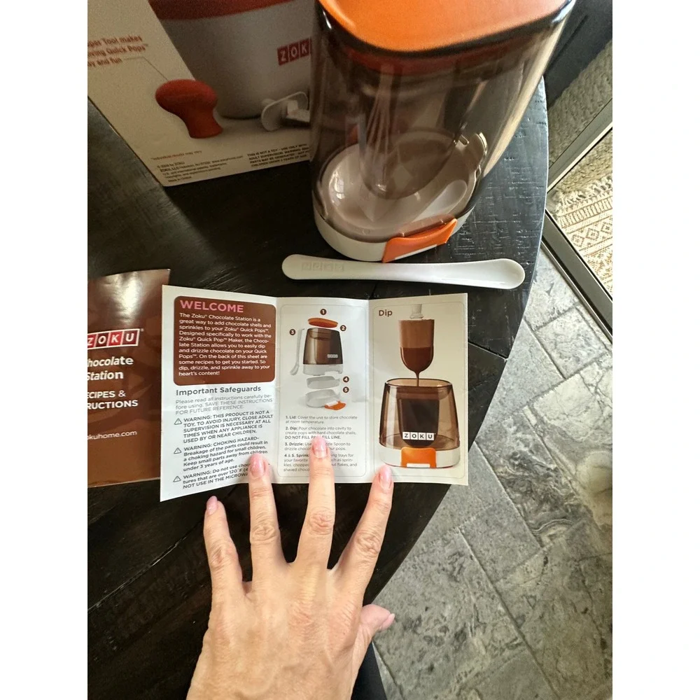 Zoku Quick Pop Maker Bundle with Character Kit and Chocolate Station Set NIB